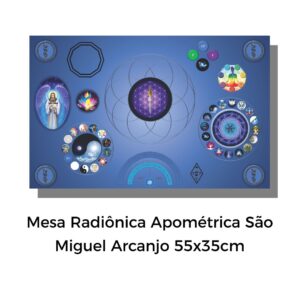Mesa Radiônica Apométrica São Miguel Arcanjo 55x35cm