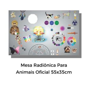 Mesa Radiônica Para Animais Oficial 55x35cm