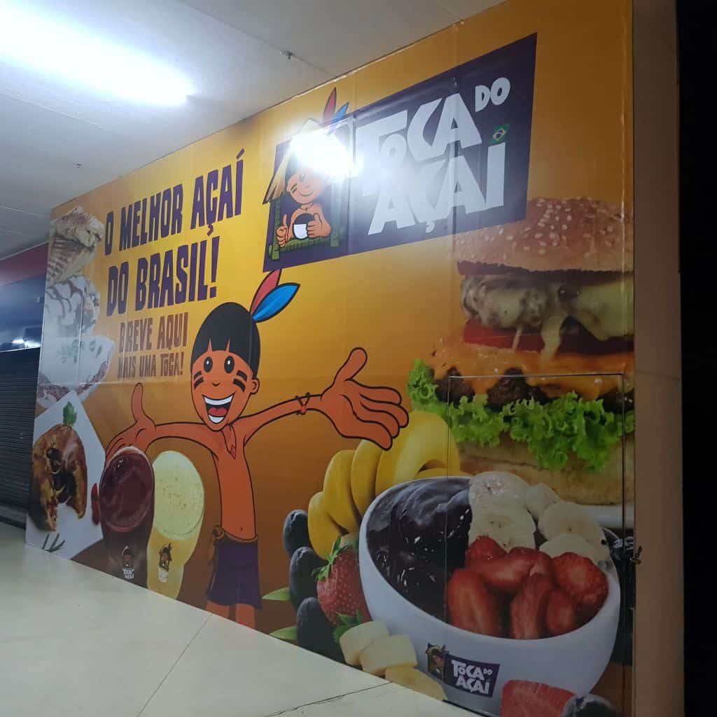 Adesivos para Tapumes 1 adesivo para tapume toca do acai viniartedesign